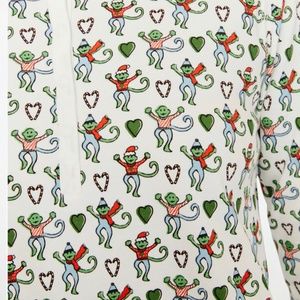 Roller rabbit merry monkey pajamas